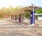 Large petrol and diesel fueling station, energy and fuel concept