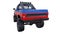 Large pickup truck off-road. Full - training. Highly raised suspension. Huge wheels with spikes for rocks and mud. 3d illustration