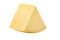 Large piece of cheese isolated with clipping path