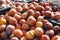 A Large Pile of Amigo Pluots at the Farmers Market