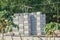 Large piles of brick block prepared for construction