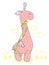 Large pink giraffe