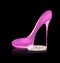 Large pink shoe and braselet