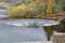 Large plughole at the Ladybower reservoir in overflow