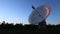 Large radio telescope at work
