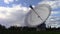 Large radio telescope at work