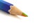 Large rainbow colored pencil with pointed tip