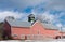 Large Red Barn Winter