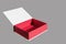 Large red packing box