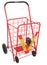 Large Red Push Cart