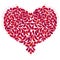 Large red romantic heart