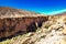 Large river canyon running through the Atacama Desert in the Arica y Parinacota Region of northern Chile