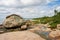 Large rock on the coast