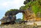 Large Rock Formation - Natural Howrah Coral Bridge, Laxmanpur Beach, Neil Island, Andaman, India