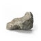 Large rock stone on a white background 3d rendering