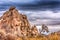 Large Rocks and Single Joshua Tree