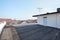 Large rooftop balcony, sunny day