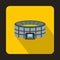 Large round stadium icon, flat style