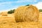 Large round straw bale