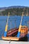 Large rowboat to transport passengers on Lake Bled in Slovenia