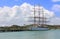 Large Sailing Ship in Antigua Barbuda