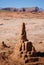 Large sand castle