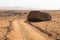 Large sand and flat road, Namibia