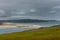 Large sandbank at mouth of Naver River, Northern Scotland.