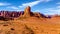 Large Sandstone Butte at Cathedral Wash and Honey Moon Trail on the road to Lees Ferry in Marble Canyon