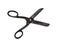 Large scissors in retro style, isolate on white background