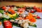 Large selection of Sushi Maki, Close-up