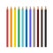 A large set of wooden colored pencils in different colors. School pencils for drawing. A set for creativity. Office