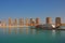 A Large Ship Cruise at The Pearl in Doha Qatar