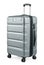 Large silver plastic suitcase