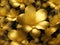 large, small and medium golden flowers, elegant, glistening AI Generated