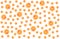 Large and small oranges Random seamless pattern .