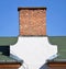 Large smoke stack on the roof