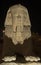 Large sphinx in night at ancient egyptian temple of Luxor