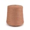 large spool of fluffy light brown yarn for knitting and crocheting