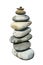 A large stack of stones.