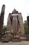 Large standing Buddha image Phra Attharot at Wat Saphan Hin, facing east, Sukhothai Historical Park, Thailand