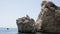 Large stones in the sea in Cyprus