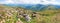 Large stones on summer mountainside