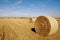 Large straw bales beneath a big Lincolnshire sky