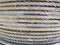 Large strong braided steel wire cable on spool