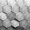 Large textured hexagons colored in gray.