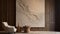 Large Textured Wall Art: Fluid Lines And Organic Stone Carvings