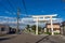 Large torii gate, Mikawa, Japan.