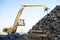 Large tracked excavator