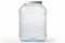 Large transparent plastic water bottle isolated on white background. Concept of bulk water storage, hydration supply